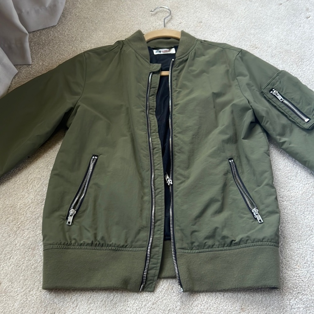 H&M Army Green bomber